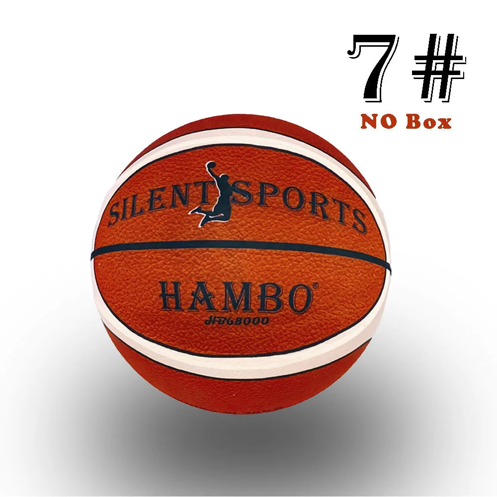 Silent Basketball Size 7 (29.5")/5# Dribbling Indoor Grooved Airless Foam Basketball Quiet Dribbling Indoor Training Silent Ball